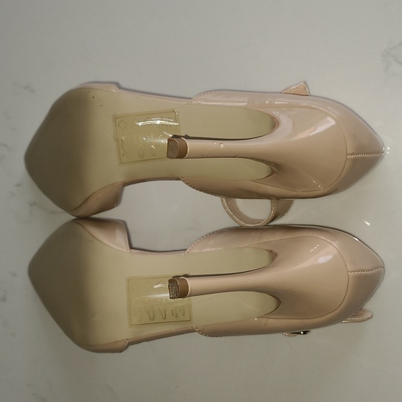 Just Fab never worn nude colour heels, size 8.5, 4" heel - Picture 6 of 7